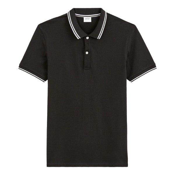 CELIO Slim Pique Polo Shirt In Stretch Cotton