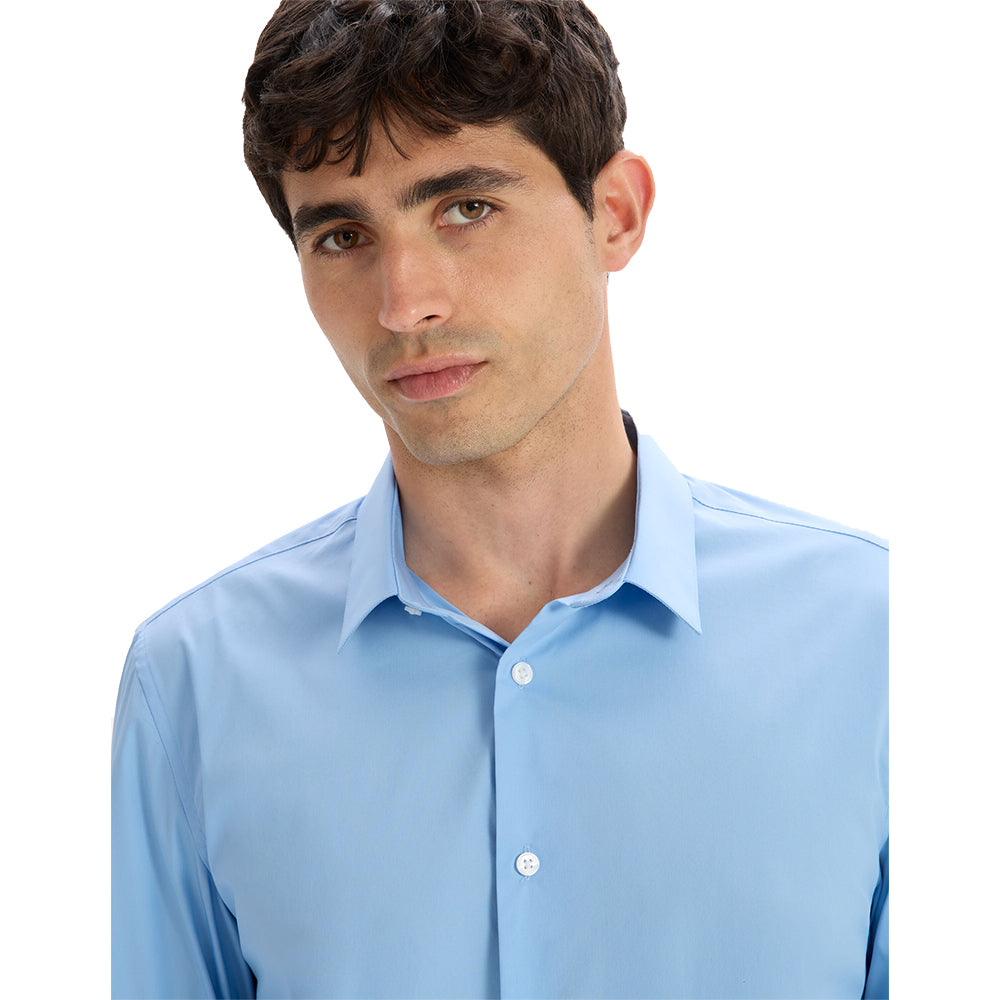 Slim-Fit Stretch Cotton Shirt