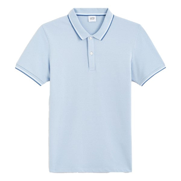 CELIO Slim Pique Polo Shirt In Stretch Cotton