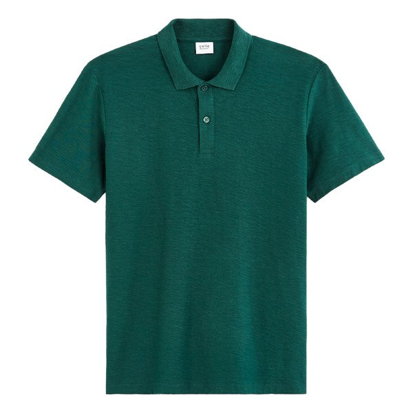 CELIO Regular Cotton Jersey Polo Shirt