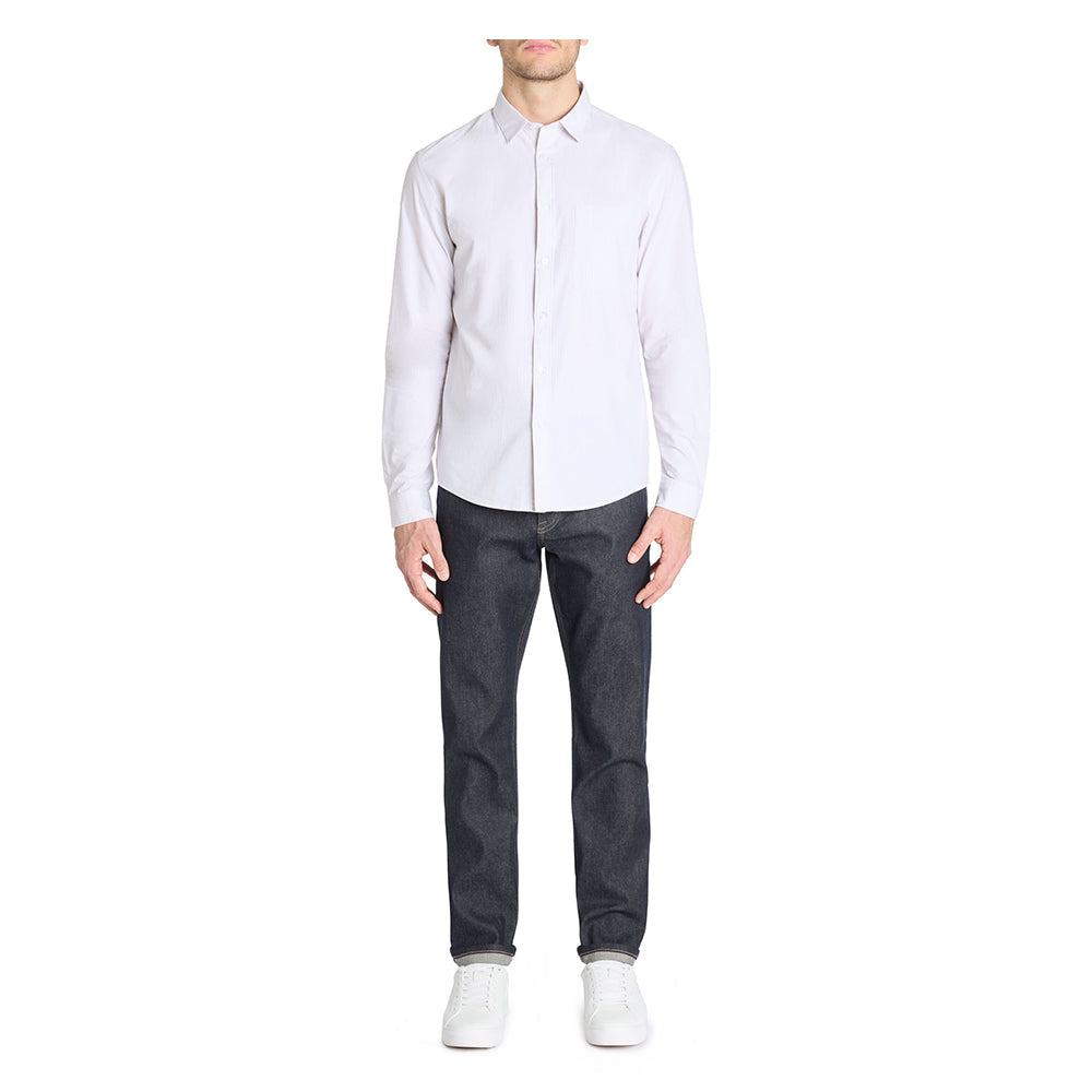 Regular Striped Shirt 100% Cotton - Beige
