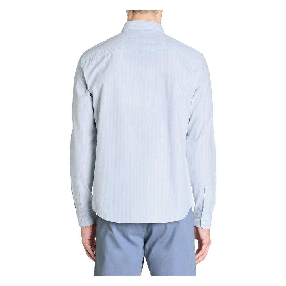 Regular Striped Shirt 100% Cotton - Blue