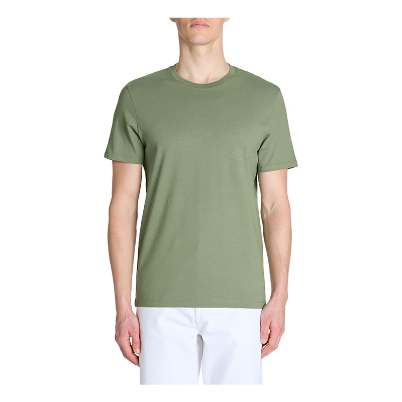 Straight Round Neck T-Shirt 100% Cotton - Light Khaki