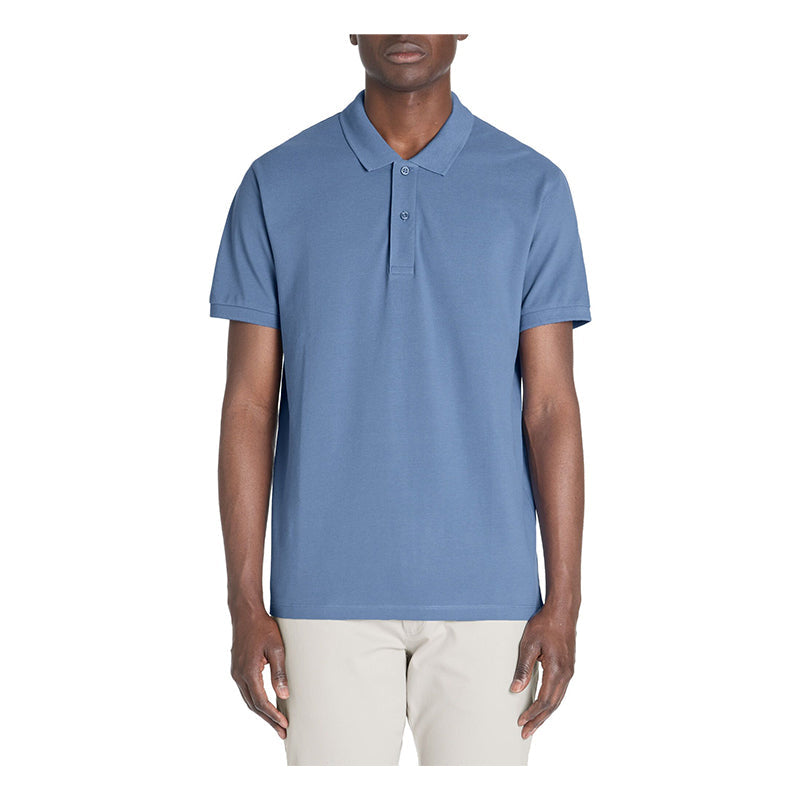 Teone Pique Poloshirt Blue