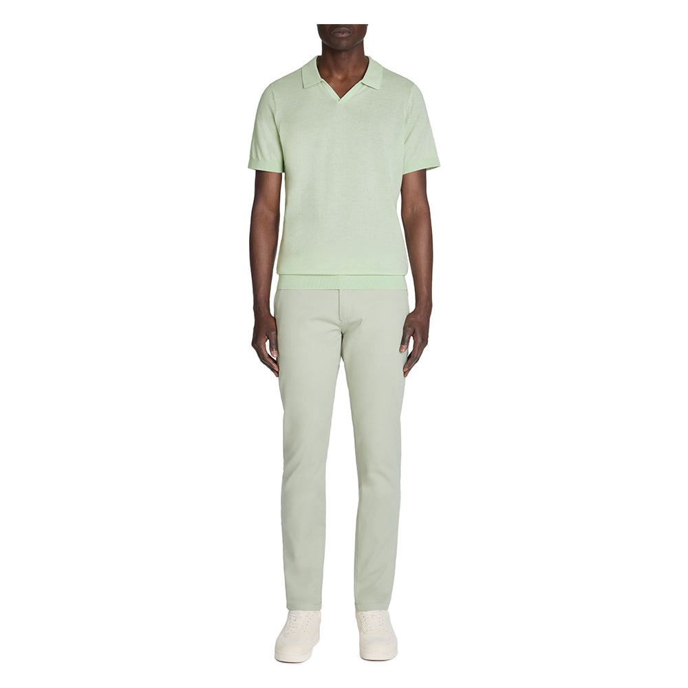 100% Cotton Slim Knit Polo Shirt - Green