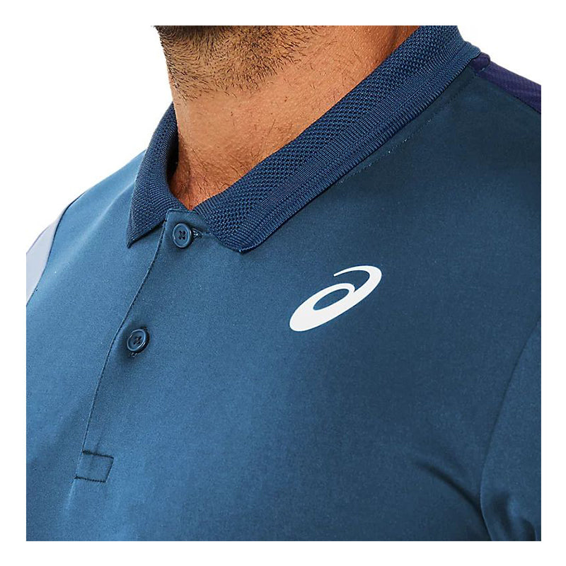 Men Court Color Block Polo-Shirt