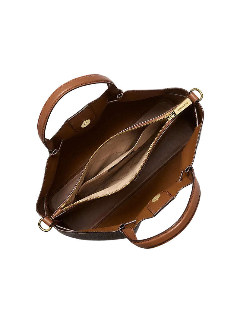 MICHAEL KORS Carson Medium Signature Logo Satchell MK59