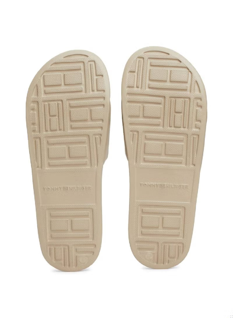 TOMMY HILFIGER Women TH EMBROIDERED SLIDE SLW115