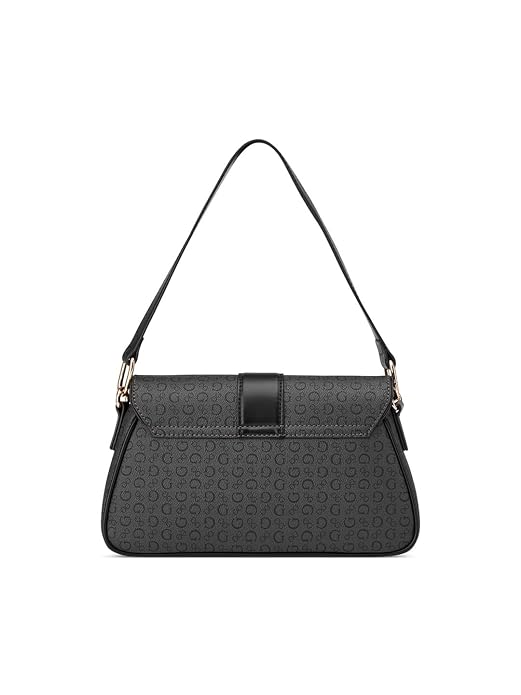 GUESS Charcoal Printed Erika Shoulder Bag GB563