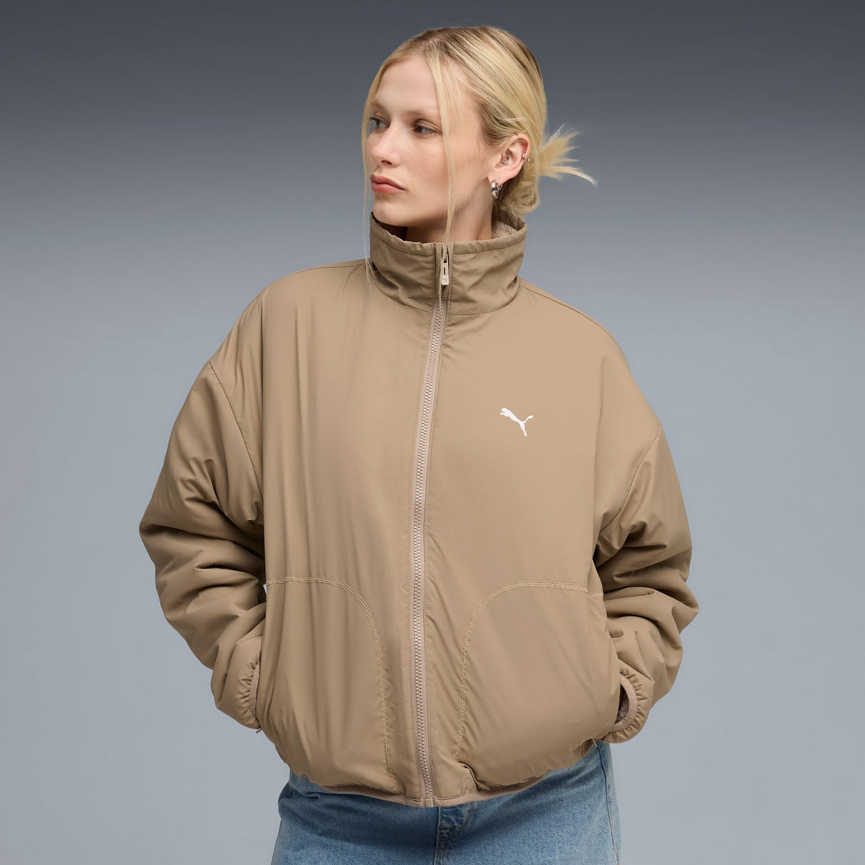 Reversible Hybrid Sherpa Jacket Women