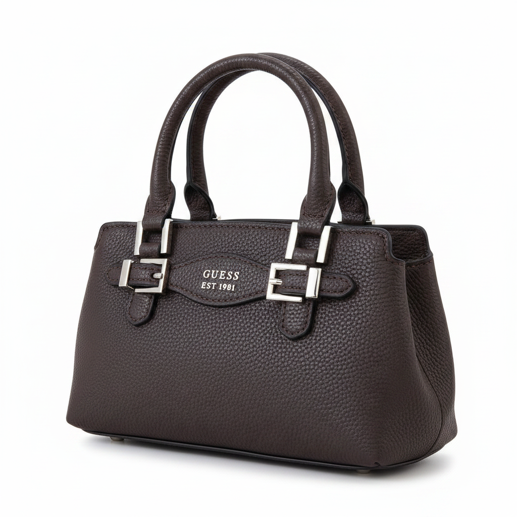 GUESS Latte Logo Printed Katya Mini Crossbody Bag GB518