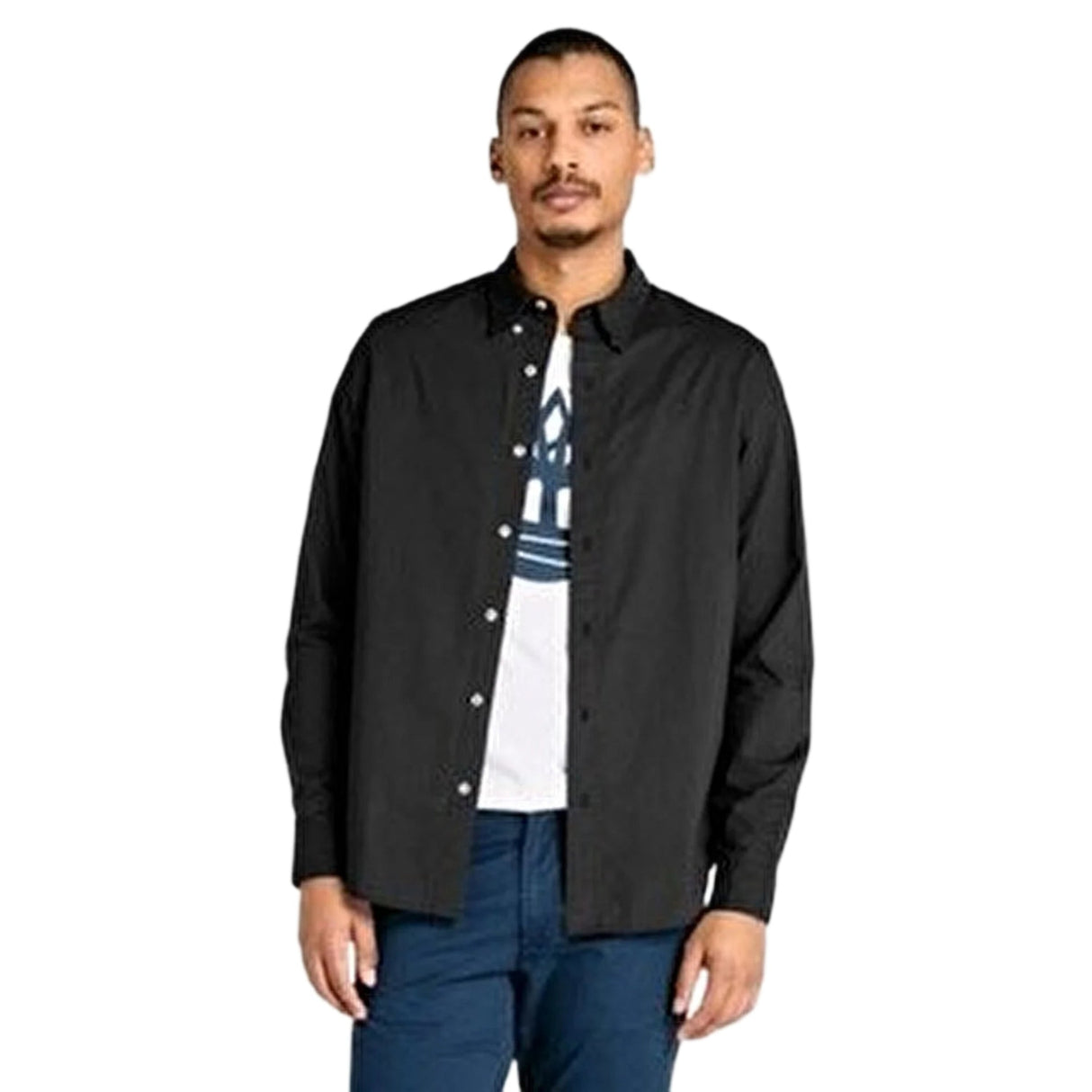 Long Sleeve Stretch Poplin Shirt