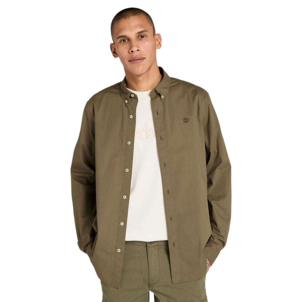 Long Sleeve Stretch Poplin Shirt