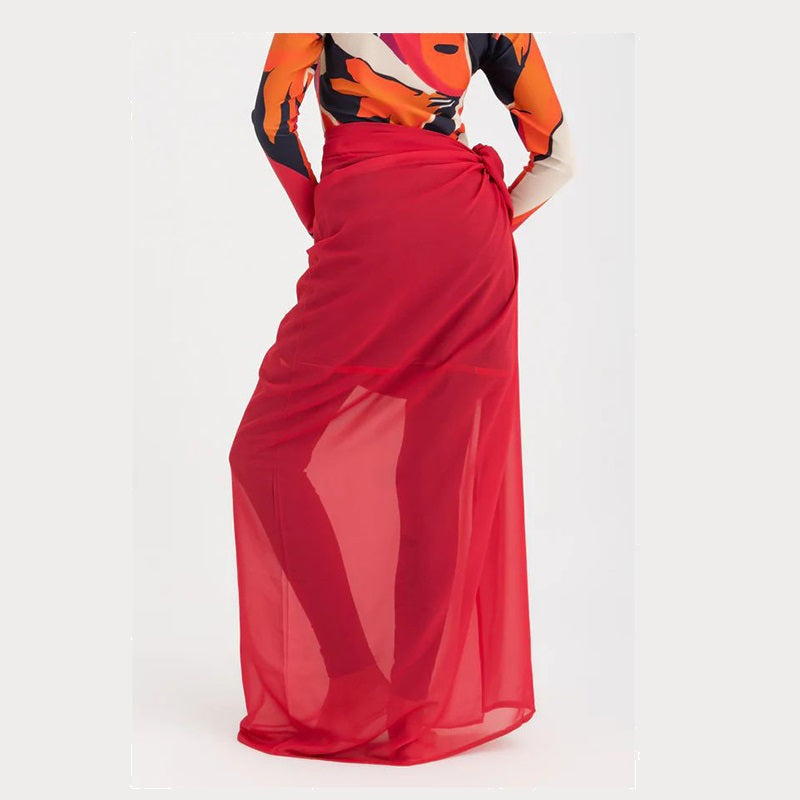 Chiffon Wrap -Fuschia