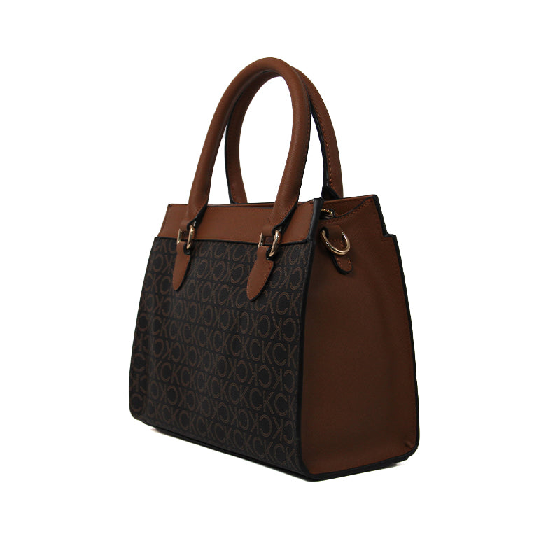 Calvin Klein Monogram Satchel HANDBAG CB105