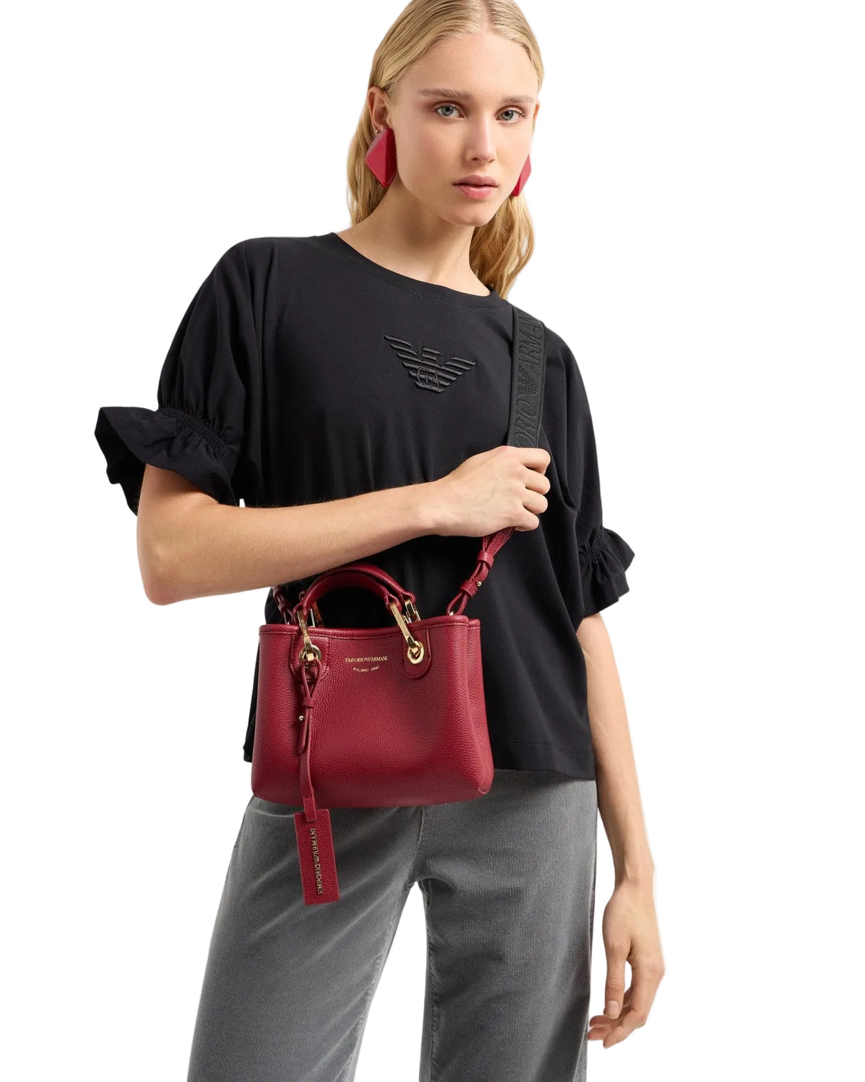 EMPORIO ARMANI Deer-print MyEA mini bag bag EAB25