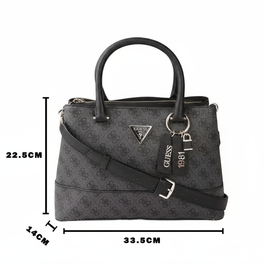 GUESS CORDELIA LOG HANDBAG -GREY- GB336