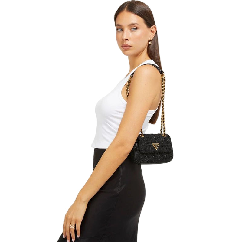 GUESS Giully tweed mini - Black - GB41 - Runner