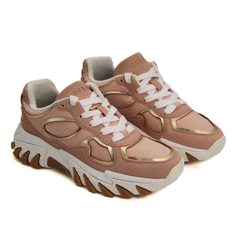 Guess Women Cordell Sequin Low - Top - Gold GUW496 - Runner