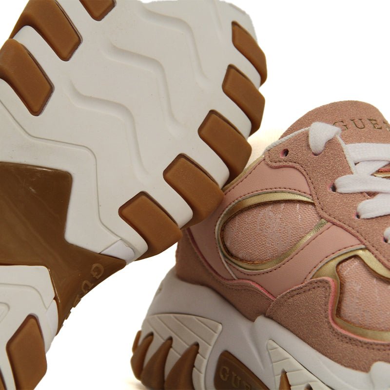 Guess Women Cordell Sequin Low - Top - Gold GUW496 - Runner