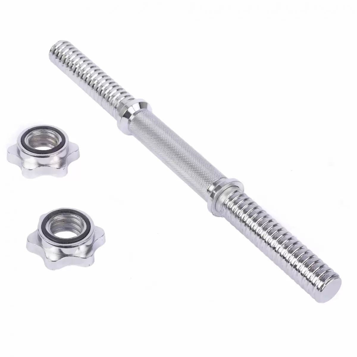 14 THREAED BAR WITH TWO STAR COLLARS (35CM)