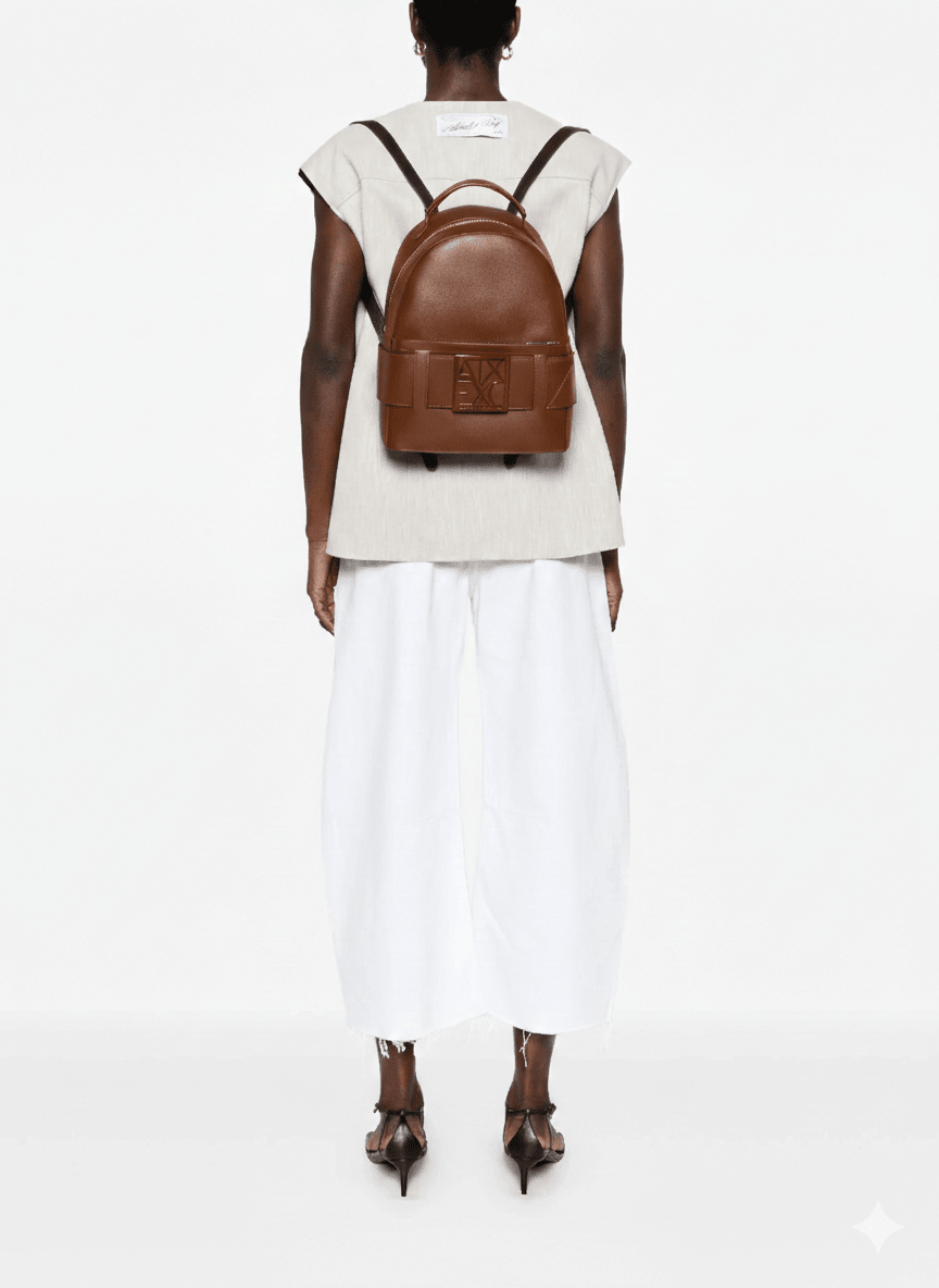 ARMANI EXCHANGE Backpack with brand logo brooch AXB21 - Runner