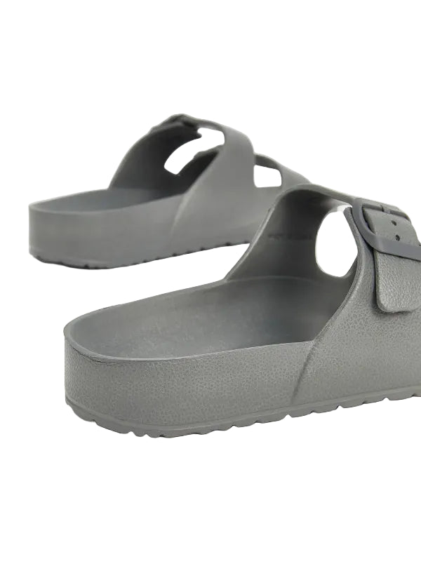 BIRKENSTOCK STEPS Faux Leather Double Strap Men's Slippers SLW4 - Runner
