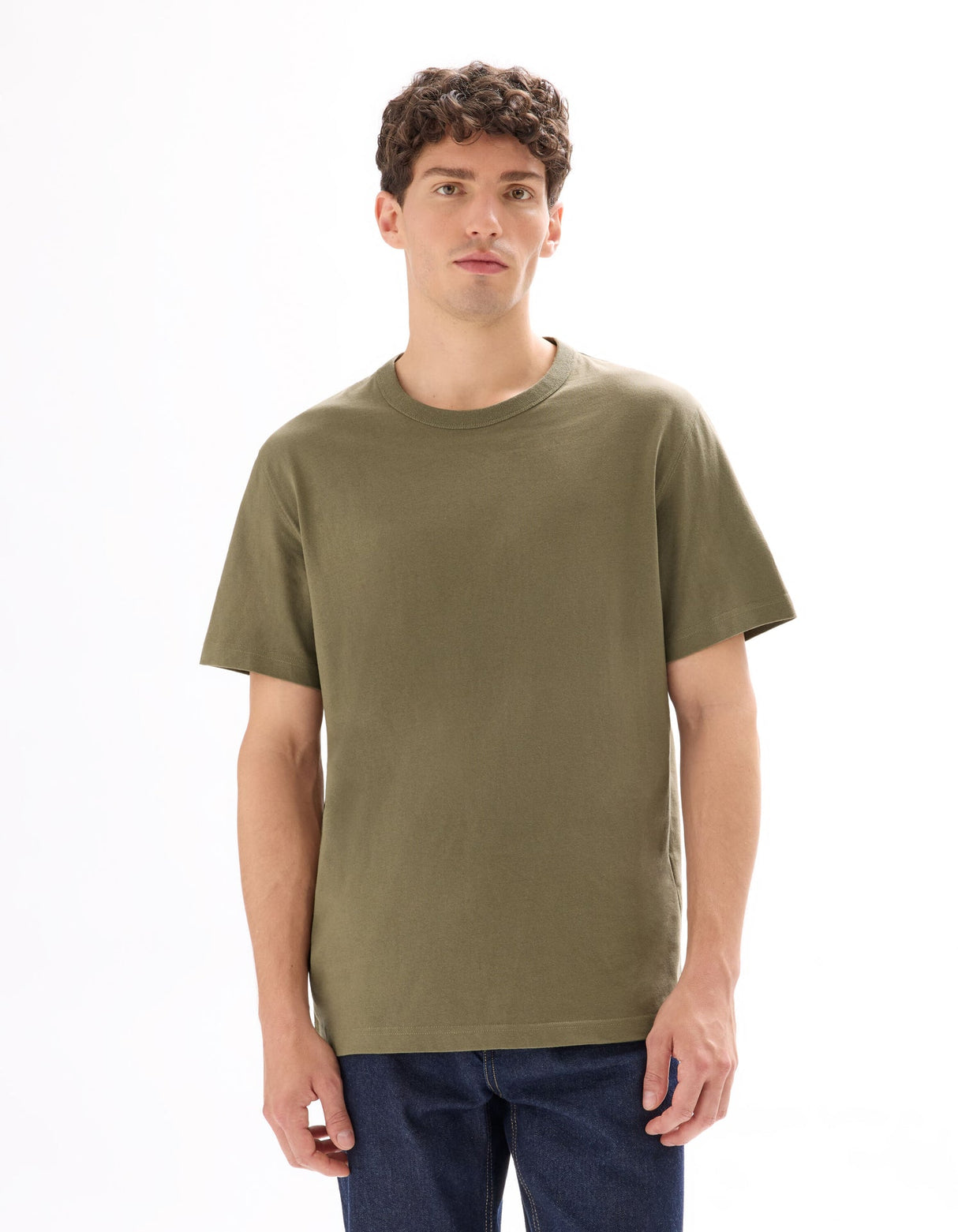 Boxy Crew Neck T-Shirt - Runner