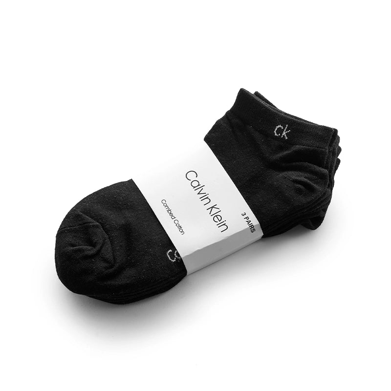 CALVIN KLEIN COTTON ANKLE 3 - PACK SOCKS SU23 - Runner