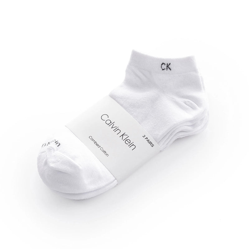 CALVIN KLEIN COTTON ANKLE 3 - PACK SOCKS SU24 - Runner