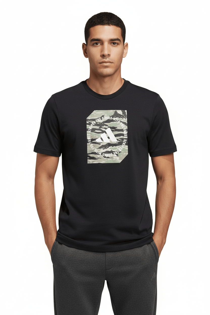 Camo Shape Graphic T-Shirt - Runner