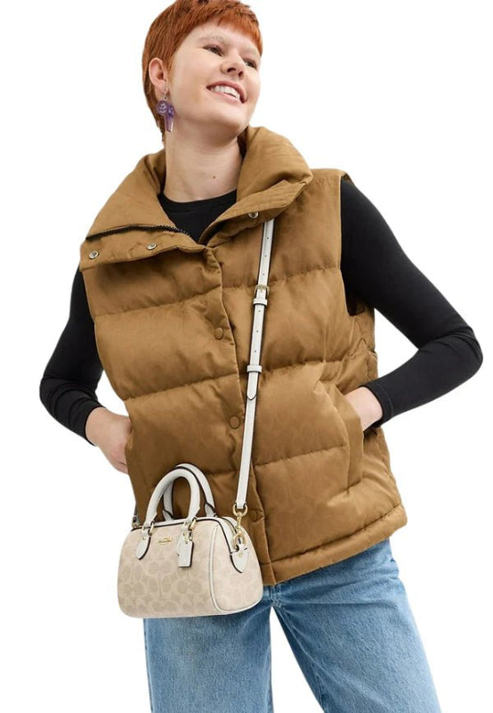 COACH Mini Rowan Crossbody Bag In Blocked Signature HB2 - Runner