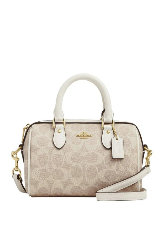 COACH Mini Rowan Crossbody Bag In Blocked Signature HB2 - Runner