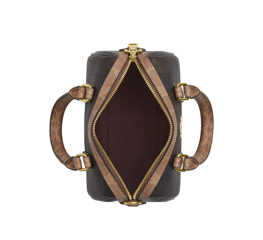 COACH Mini Rowan Crossbody Bag In Blocked Signature HB4 - Runner