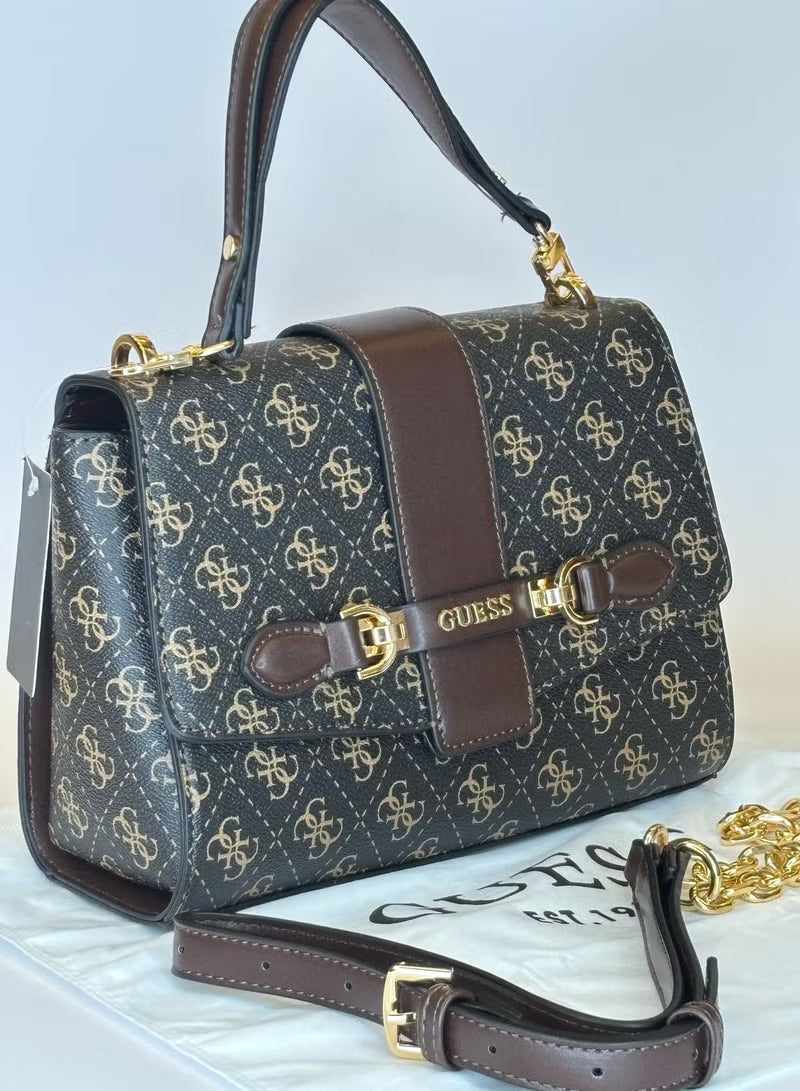 GUESS Nolana Top Handle Flap Bag-