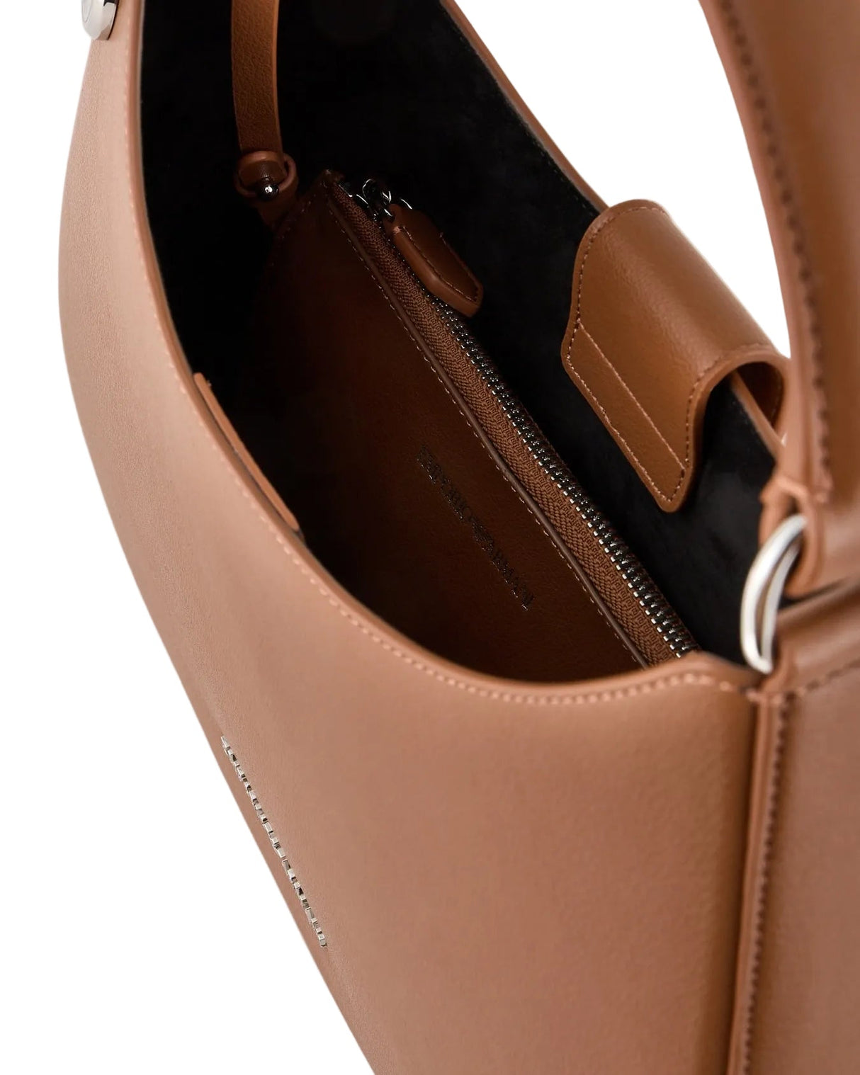 EMPORIO ARMANI ASV micro - grain recycled leather hobo Bag EAB22 - Runner