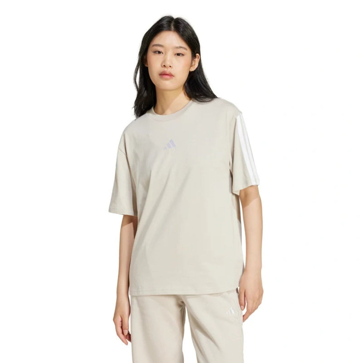 Essentials 3-Stripes Boyfriend T-Shirt - Runner