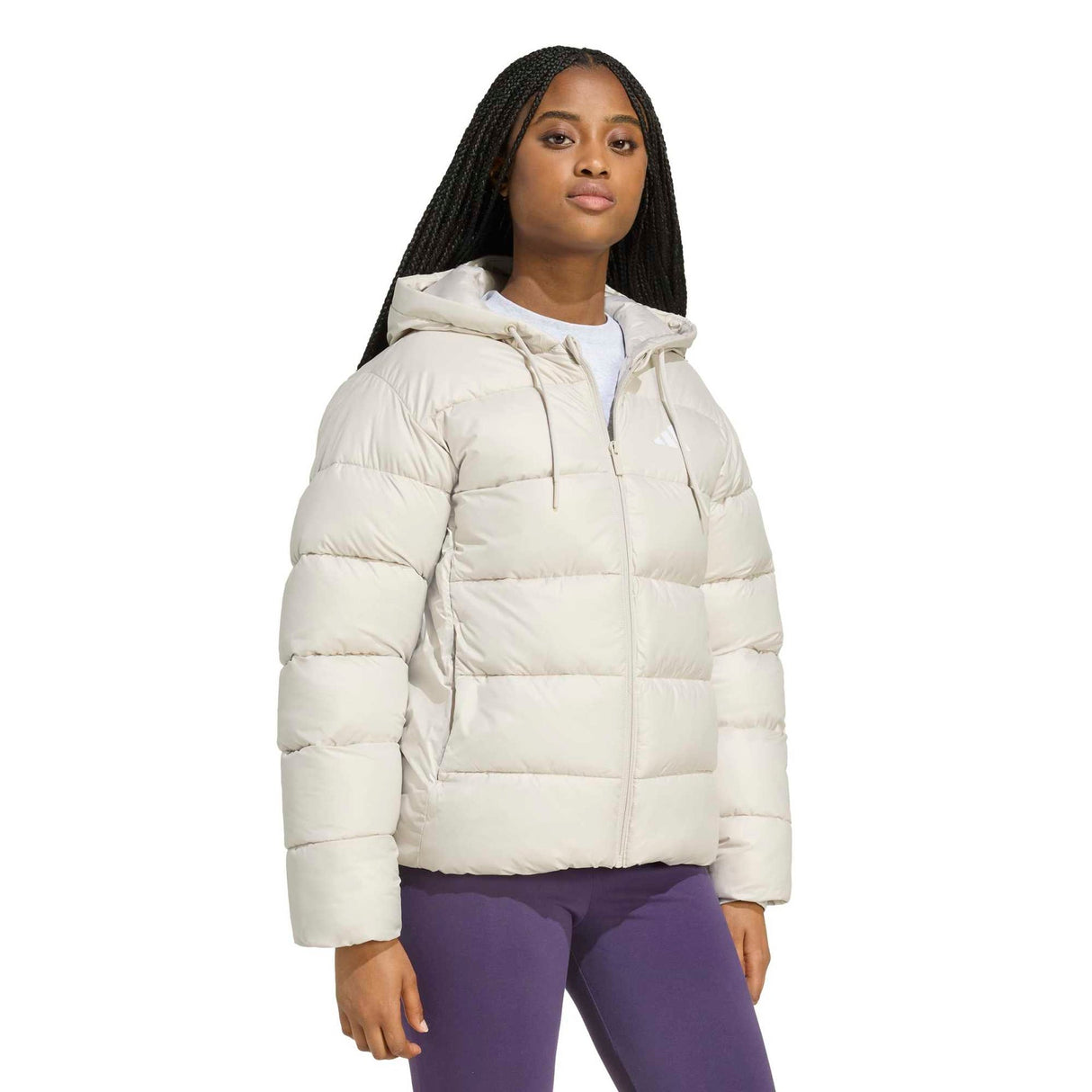 Essentials CLIMAWARM Synthetic Down Puffer Hooded Jackets - Runner