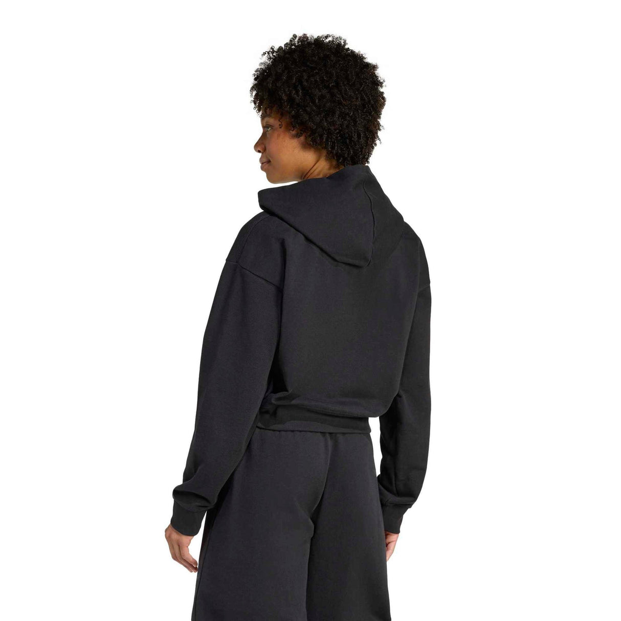 ESSENTIALS FRENCH TERRY CROPPED ZIP HOODIE - Runner