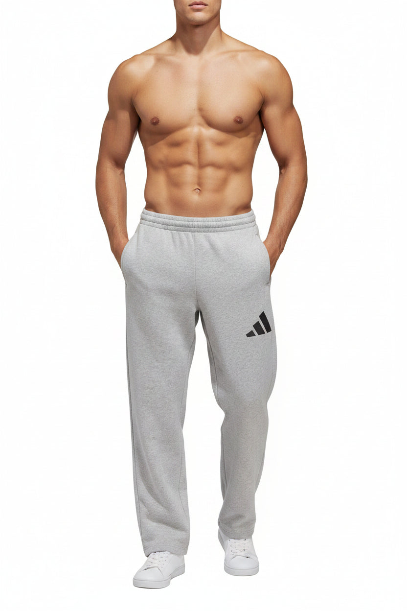 Essentials Wide Leg 3 Bar Logo Joggers - Runner