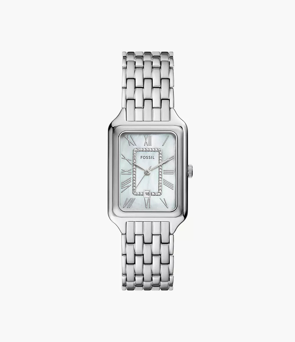FOSSIL Raquel Three - Hand Date Stainless Steel Watch FFW3 - Runner