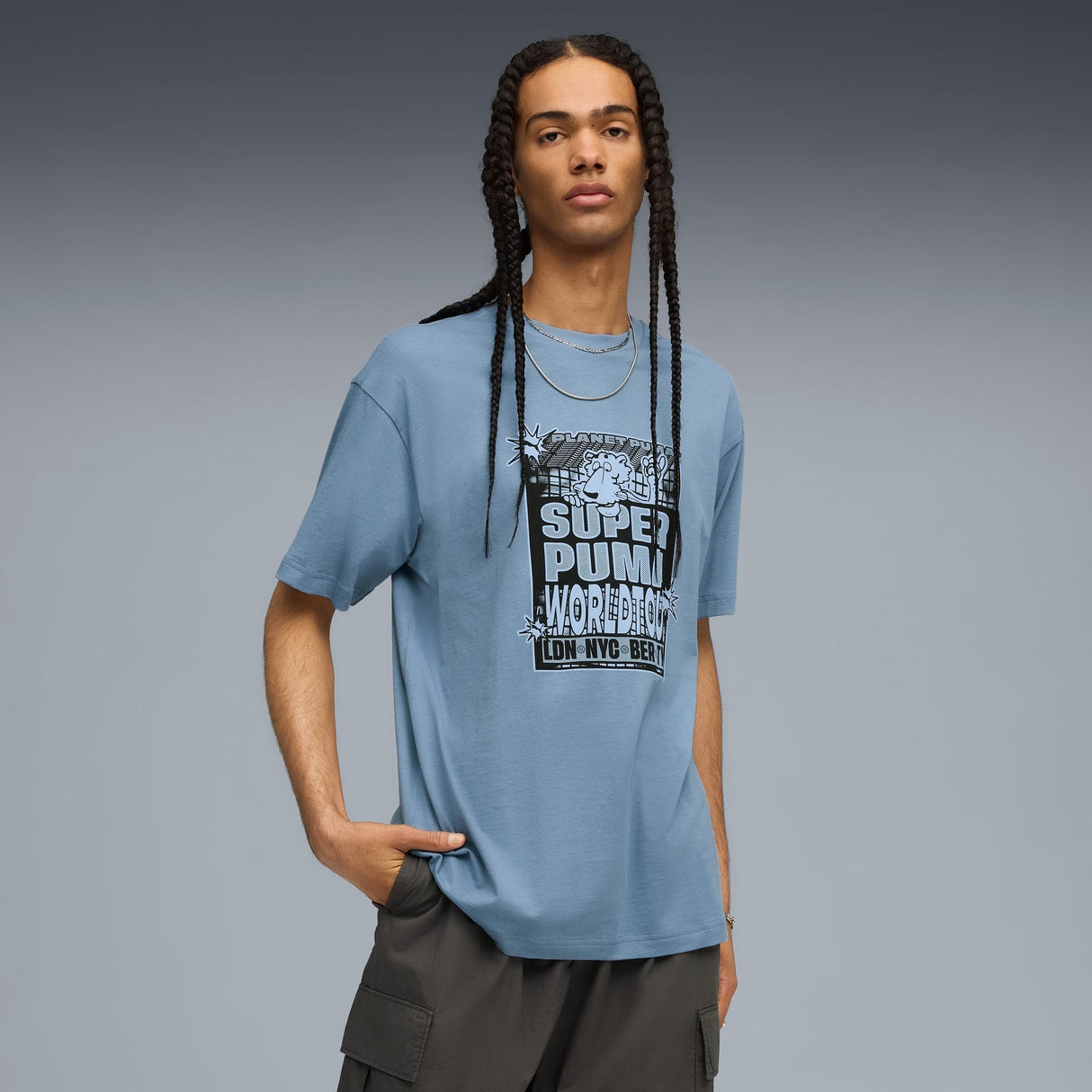 Graphic SUPER PUMA World Tour Relaxed T-shirt Men - Runner