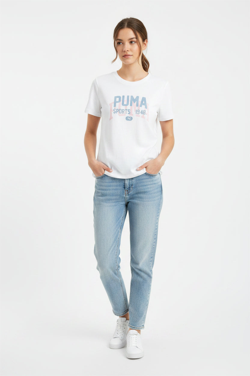 Graphic Varsity T-shirt Women - Runner