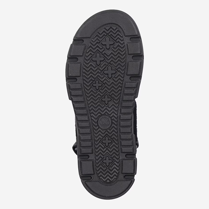 GREYFIELD SANDAL BACKSTRAP SANDAL BLACK SUEDE - Runner