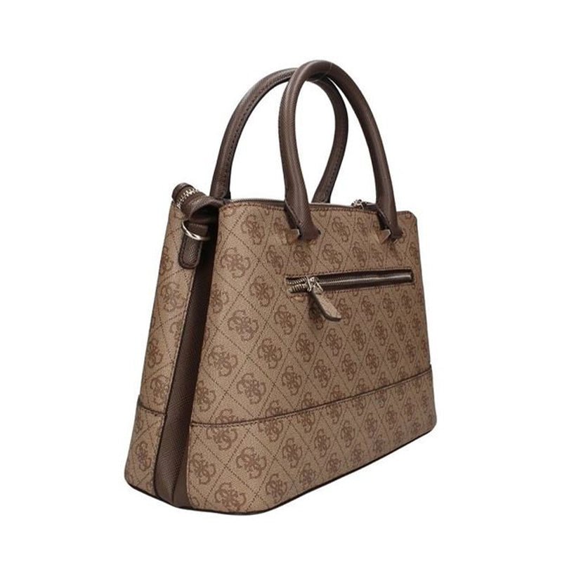 GUESS CORDELIA LOG HANDBAG - BROWN - GB335 - Runner