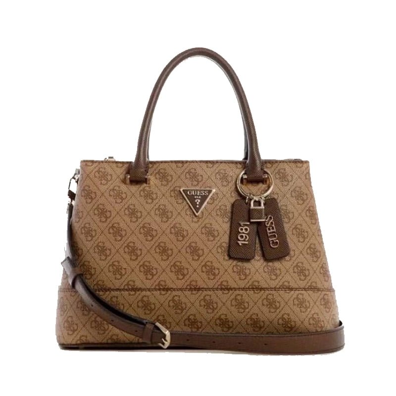 GUESS CORDELIA LOG HANDBAG - BROWN - GB335 - Runner
