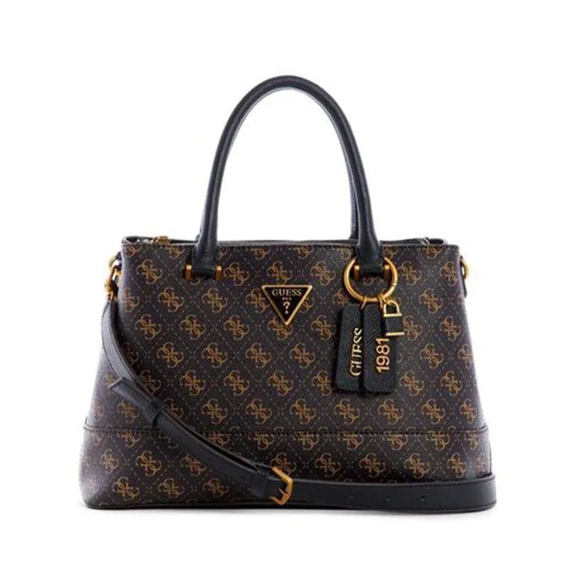 GUESS CORDELIA LOG HANDBAG - BROWN - GB341 - Runner