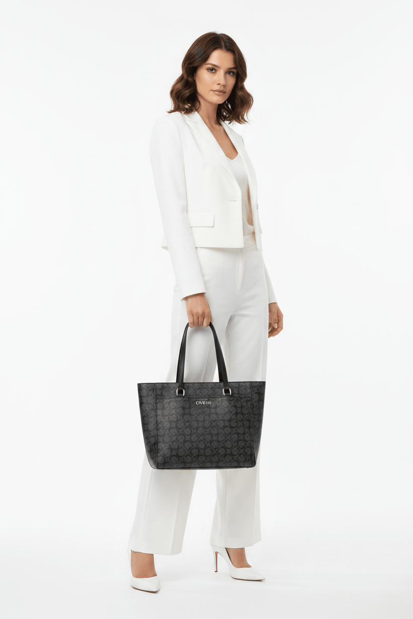 GUESS Delphine Tote Handbag Women - GRY GB502 - Runner