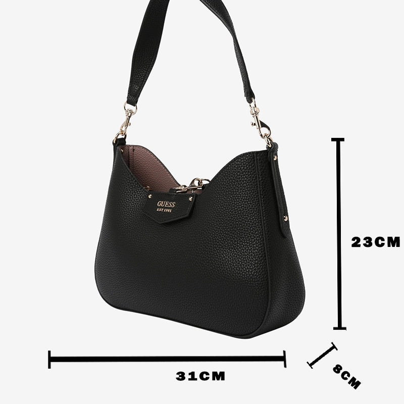 Guess Eco Brenton Hobo - Shoulderbag - Black - GB145 - Runner