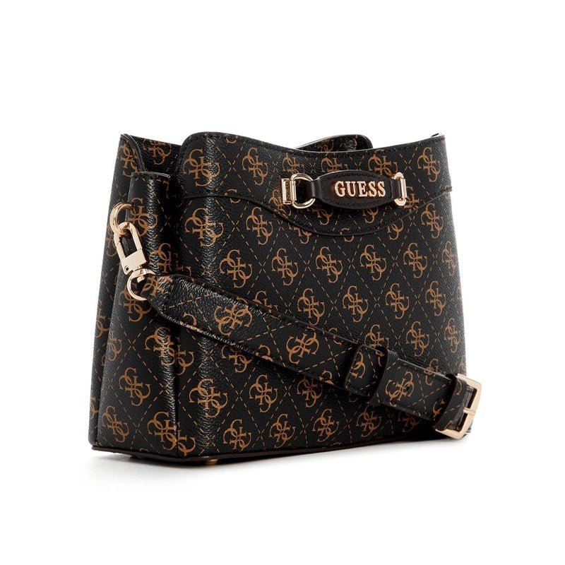 Guess Emera Logo Girlfriend Crossbody Top Zip Bag - Runner